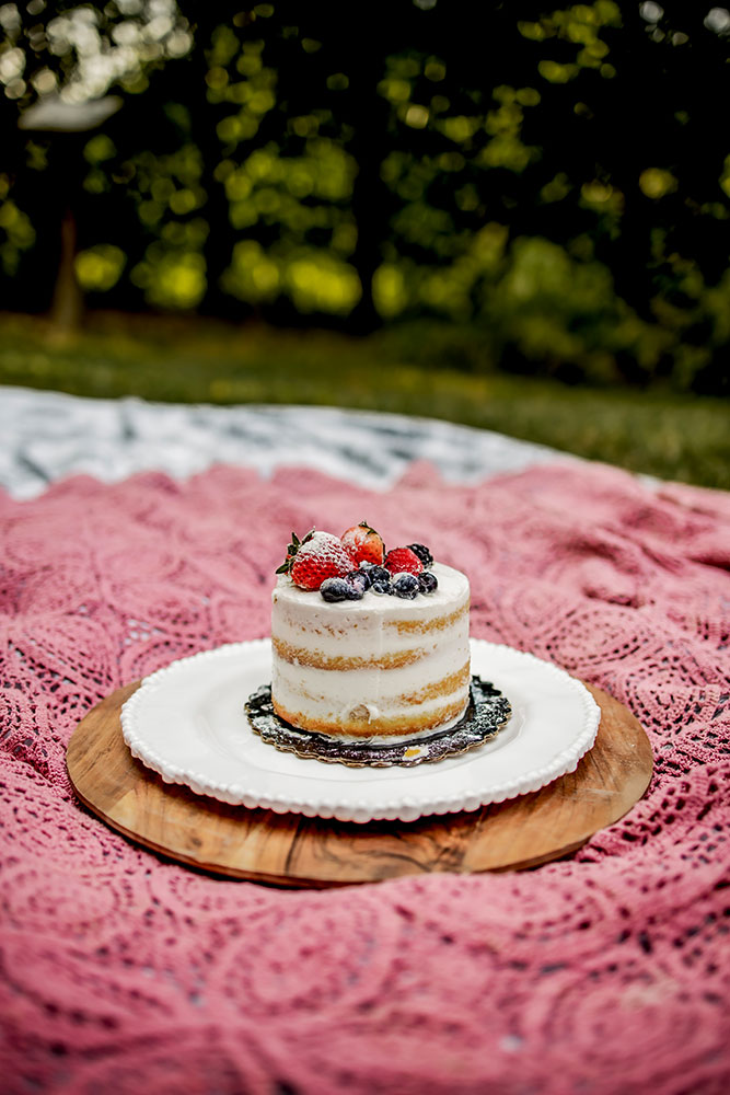 the cake used for a cake smash picture session