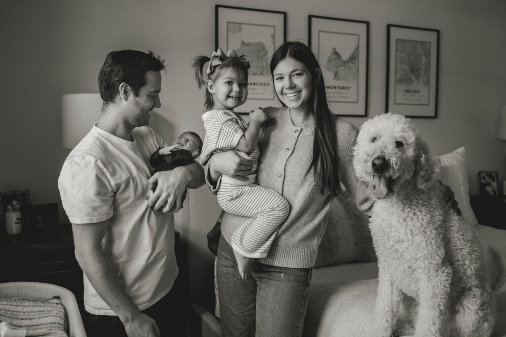 everyday moments photographed during an in-home family session in Dallas, Texas